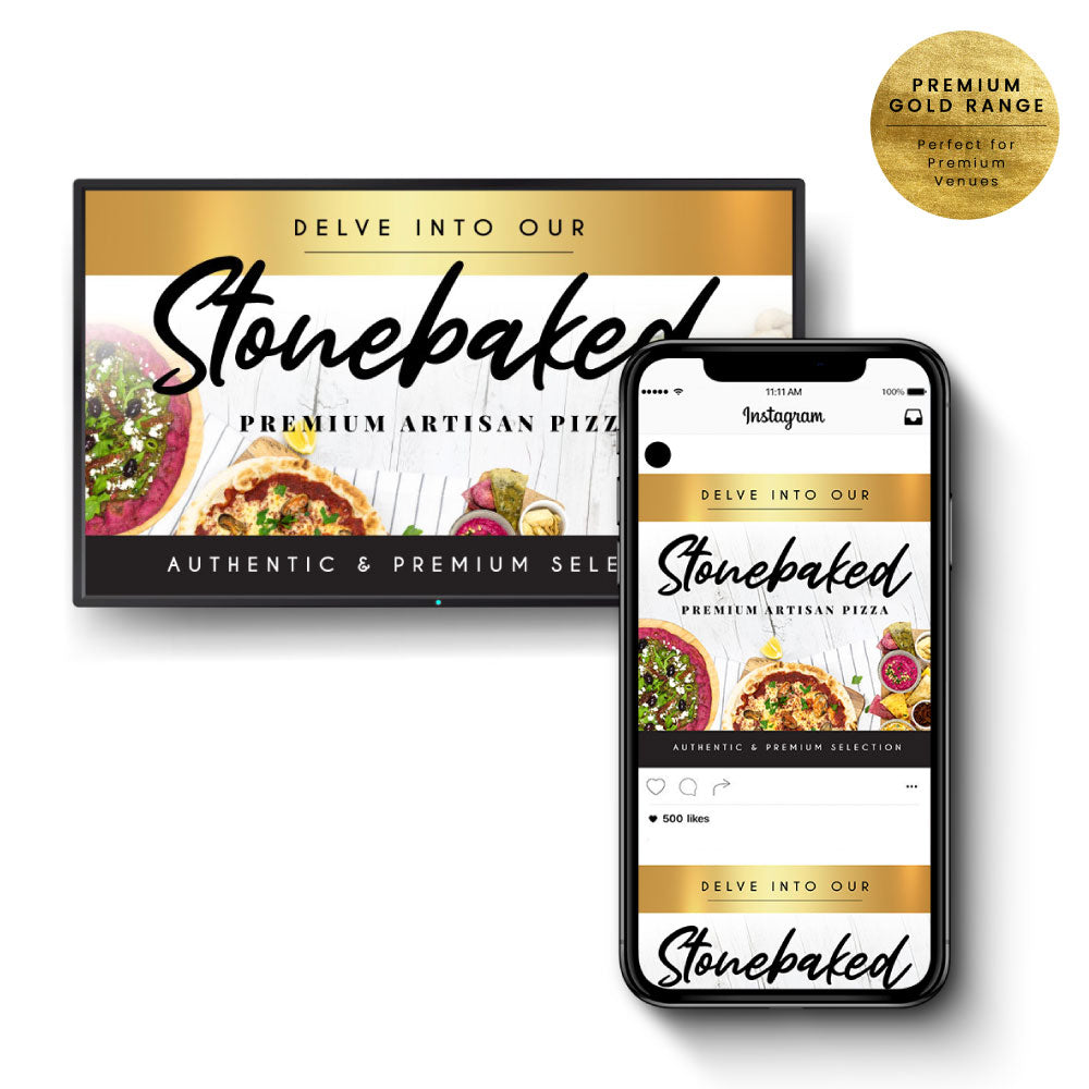 Stone Baked Pizza Digital Duo - Premium Gold