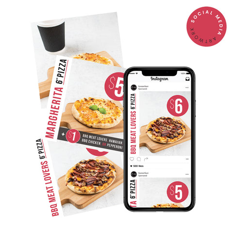 6” Pizza $5 Digital and Print Collection
