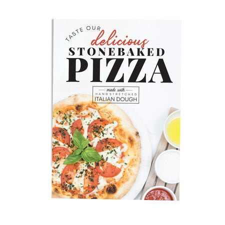 STONE BAKED MARGHERITA PIZZA POS COLLECTION POSTER DESIGN